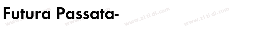 Futura Passata字体转换